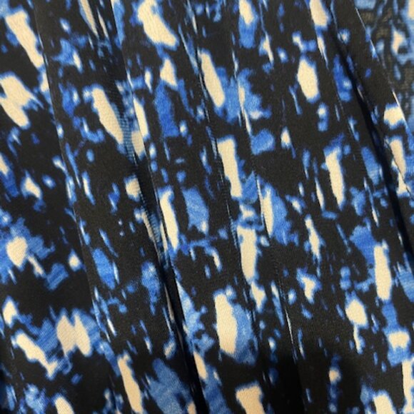 London Times NEW Black/Blue Womens Moc Wrap Side Tie Sheath Dress 18W - Picture 3 of 5